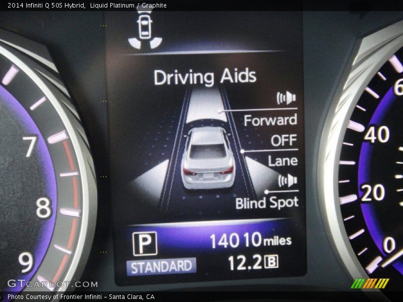 Liquid Platinum / Graphite 2014 Infiniti Q 50S Hybrid