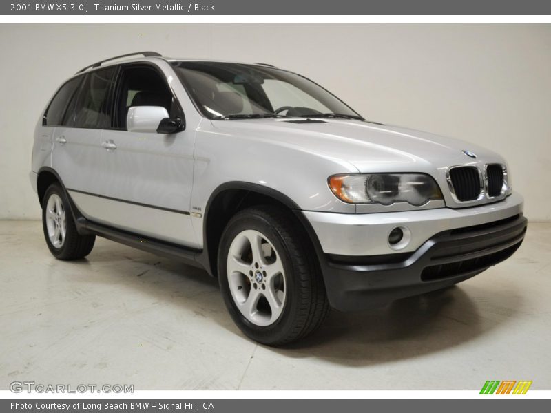 Titanium Silver Metallic / Black 2001 BMW X5 3.0i