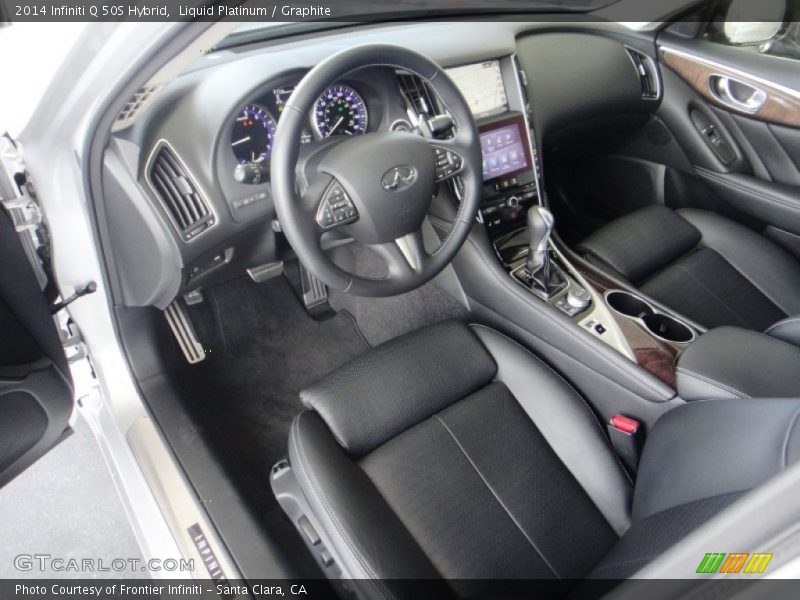  2014 Q 50S Hybrid Graphite Interior