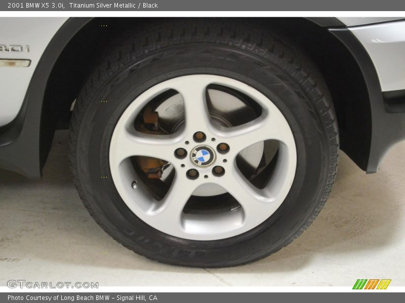 Titanium Silver Metallic / Black 2001 BMW X5 3.0i