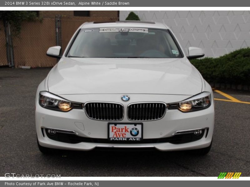 Alpine White / Saddle Brown 2014 BMW 3 Series 328i xDrive Sedan