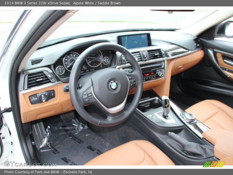 Alpine White / Saddle Brown 2014 BMW 3 Series 328i xDrive Sedan