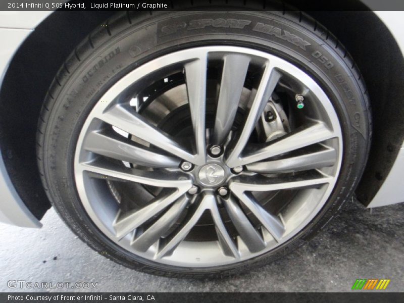 Liquid Platinum / Graphite 2014 Infiniti Q 50S Hybrid