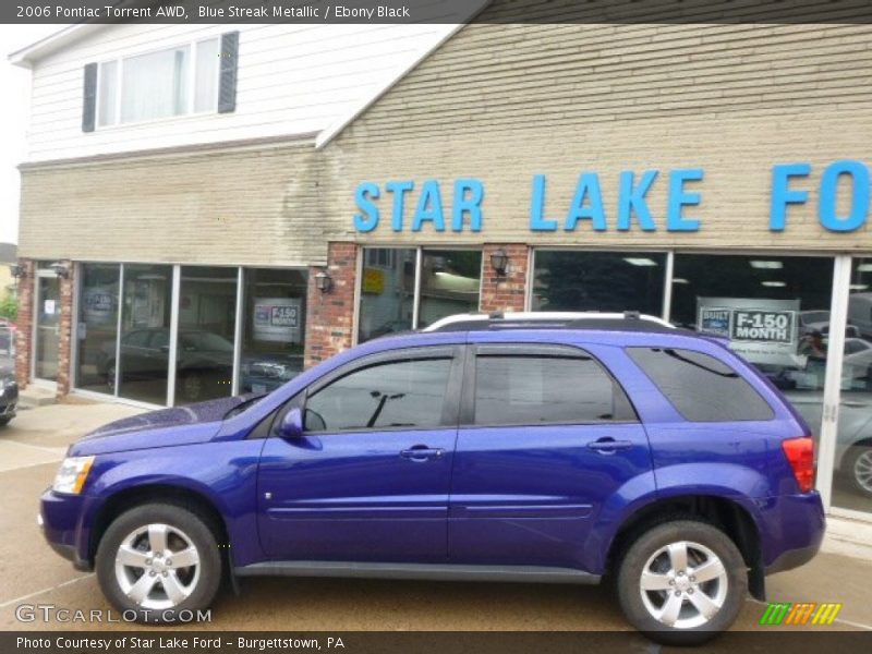 Blue Streak Metallic / Ebony Black 2006 Pontiac Torrent AWD