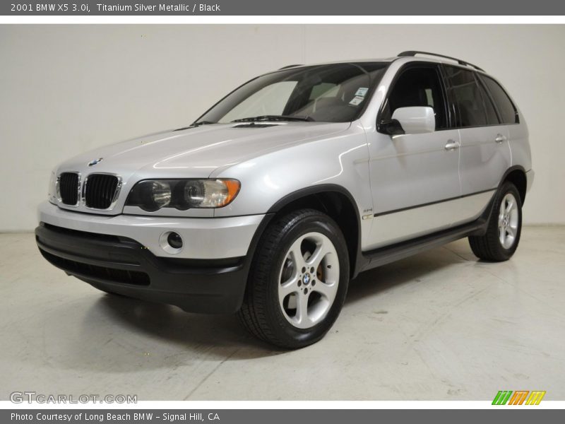 Titanium Silver Metallic / Black 2001 BMW X5 3.0i