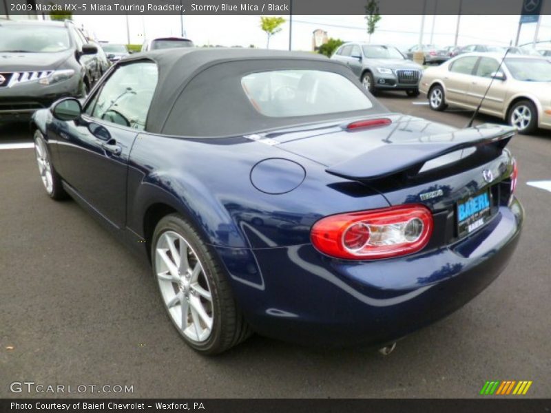 Stormy Blue Mica / Black 2009 Mazda MX-5 Miata Touring Roadster