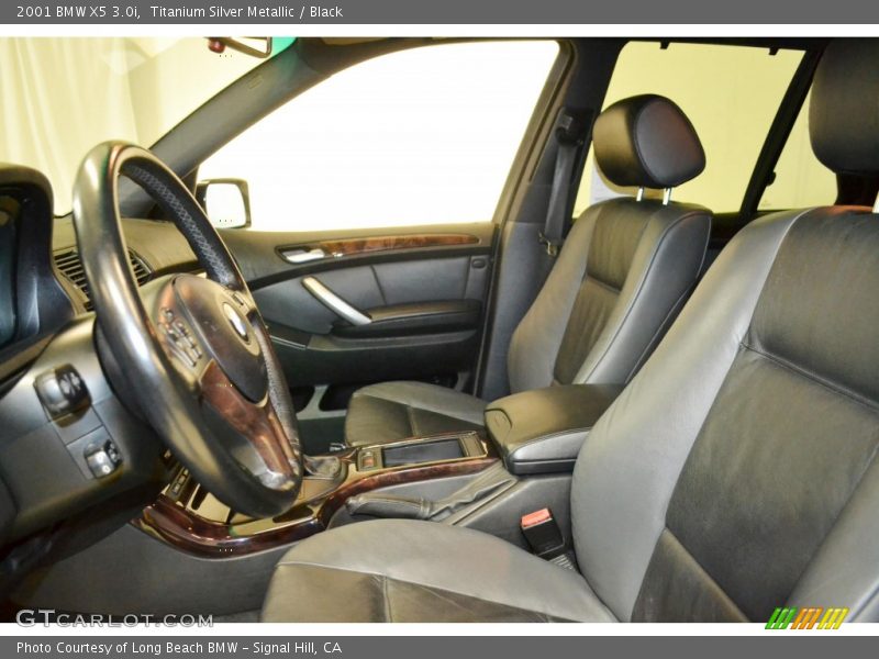 Titanium Silver Metallic / Black 2001 BMW X5 3.0i