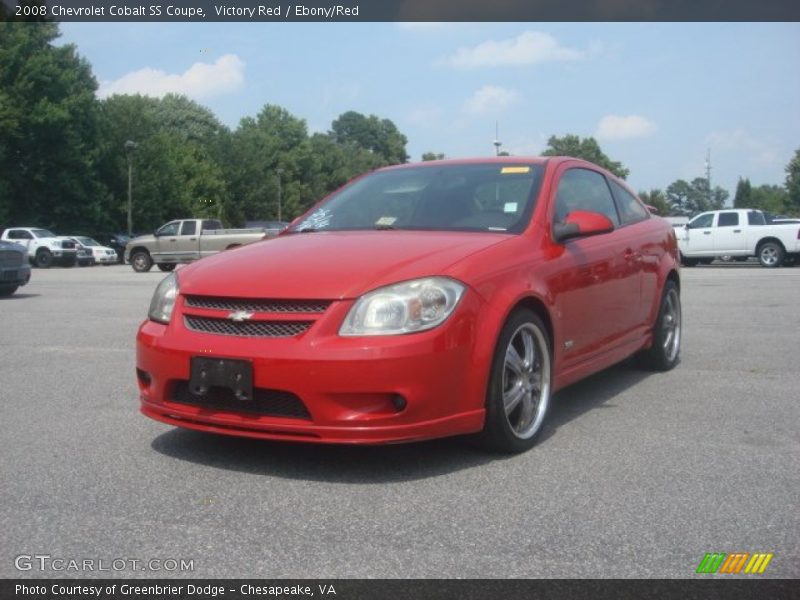 Victory Red / Ebony/Red 2008 Chevrolet Cobalt SS Coupe