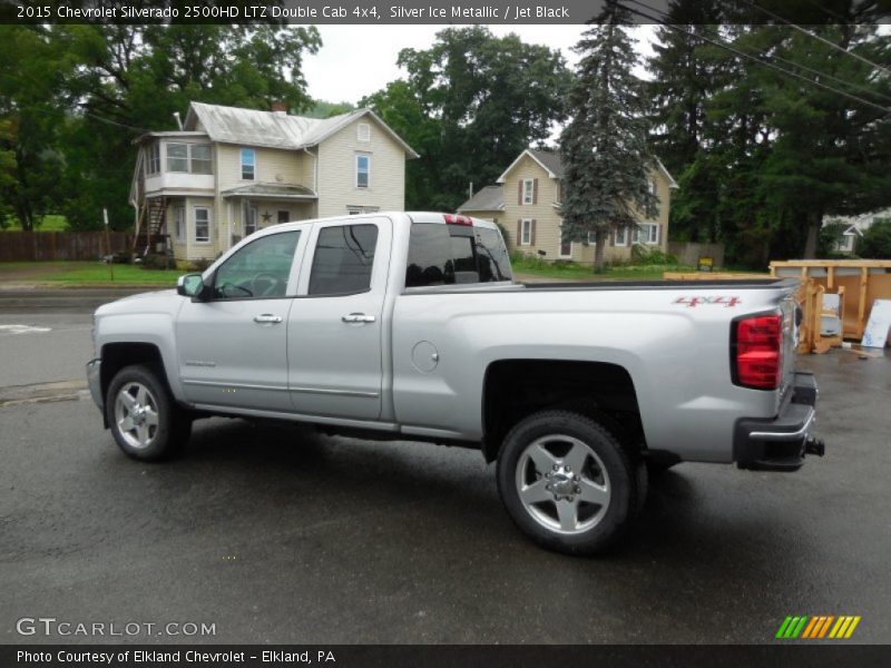Silver Ice Metallic / Jet Black 2015 Chevrolet Silverado 2500HD LTZ Double Cab 4x4