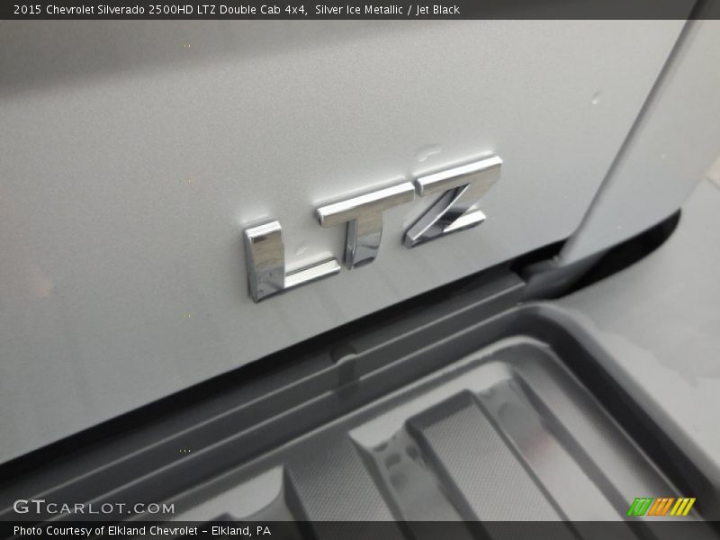 Silver Ice Metallic / Jet Black 2015 Chevrolet Silverado 2500HD LTZ Double Cab 4x4