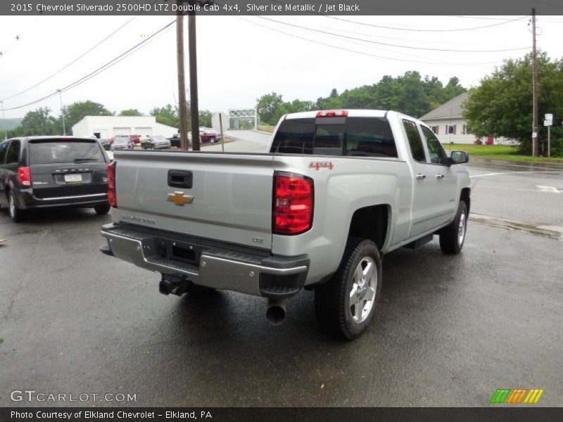 Silver Ice Metallic / Jet Black 2015 Chevrolet Silverado 2500HD LTZ Double Cab 4x4