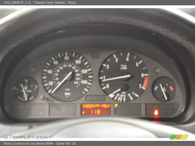 Titanium Silver Metallic / Black 2001 BMW X5 3.0i