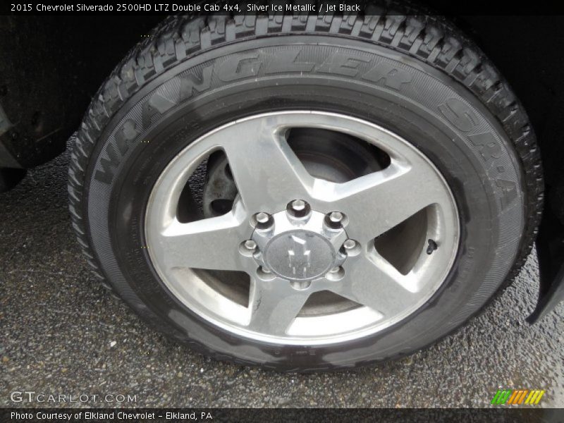 Silver Ice Metallic / Jet Black 2015 Chevrolet Silverado 2500HD LTZ Double Cab 4x4