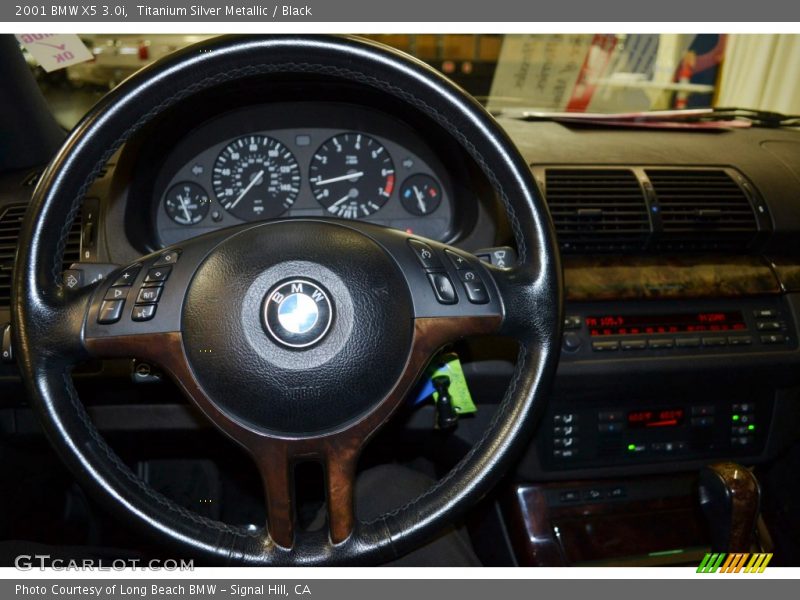 Titanium Silver Metallic / Black 2001 BMW X5 3.0i