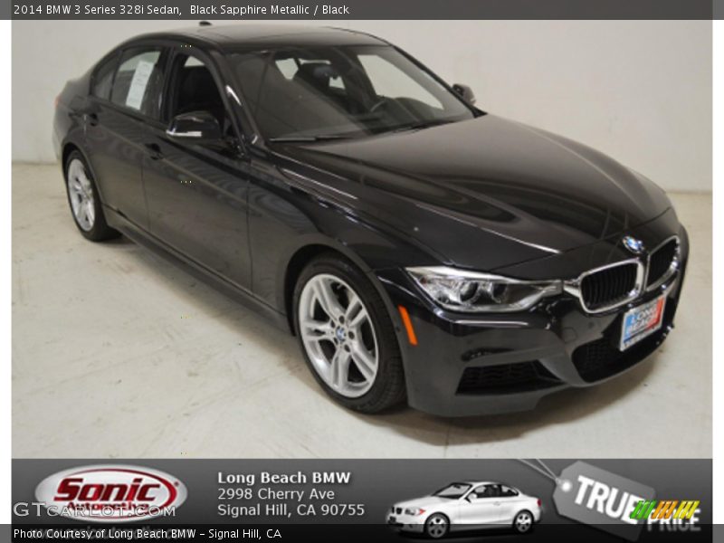 Black Sapphire Metallic / Black 2014 BMW 3 Series 328i Sedan