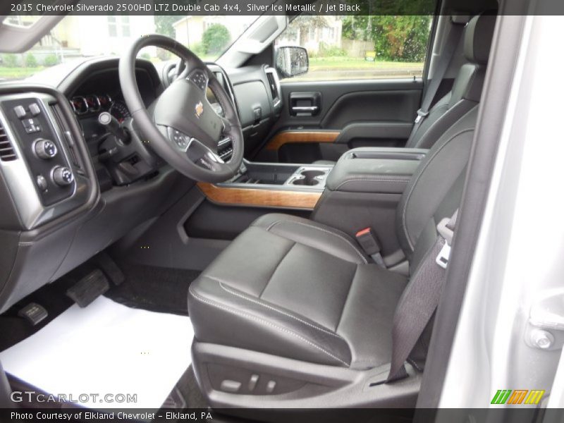 Silver Ice Metallic / Jet Black 2015 Chevrolet Silverado 2500HD LTZ Double Cab 4x4