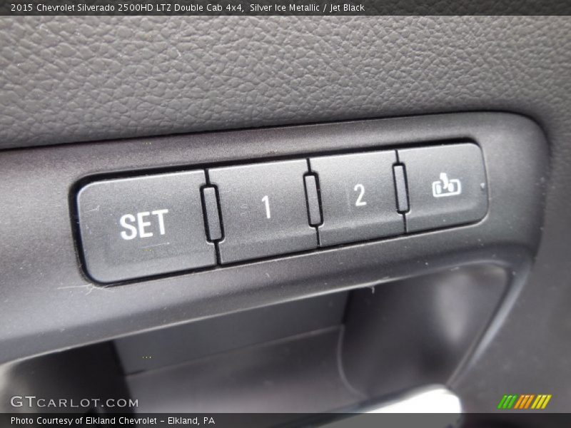 Silver Ice Metallic / Jet Black 2015 Chevrolet Silverado 2500HD LTZ Double Cab 4x4