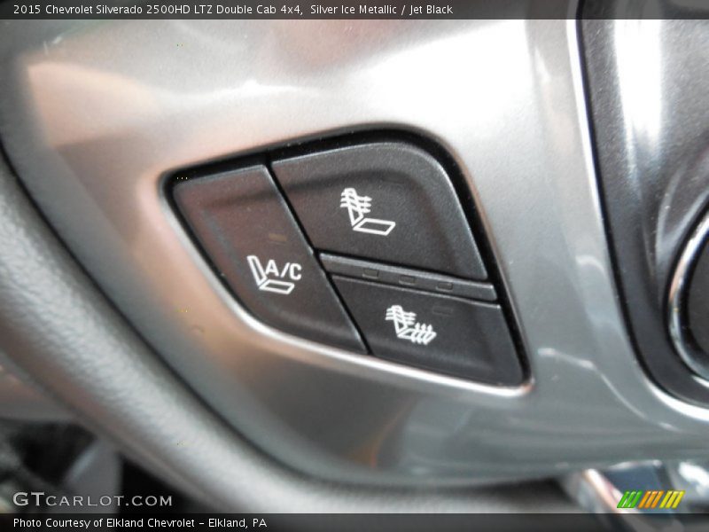 Silver Ice Metallic / Jet Black 2015 Chevrolet Silverado 2500HD LTZ Double Cab 4x4