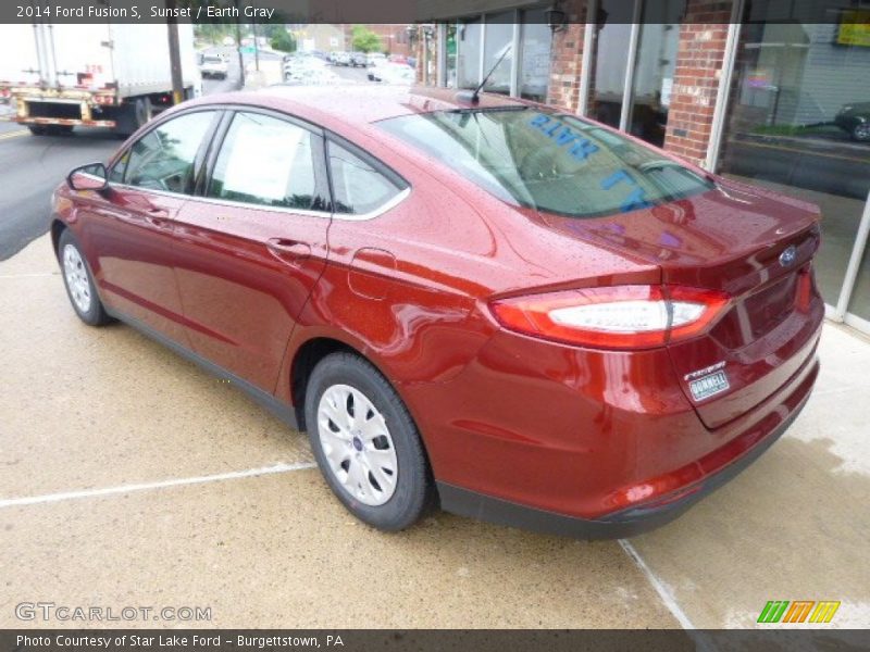 Sunset / Earth Gray 2014 Ford Fusion S