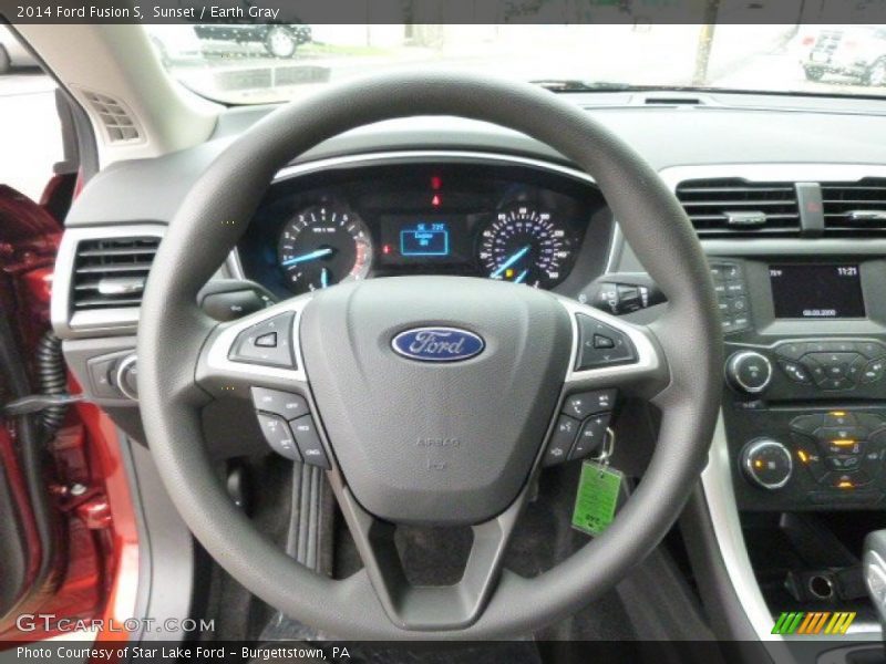 Sunset / Earth Gray 2014 Ford Fusion S