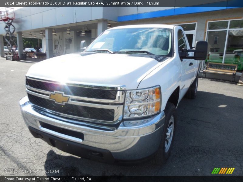 Summit White / Dark Titanium 2014 Chevrolet Silverado 2500HD WT Regular Cab 4x4