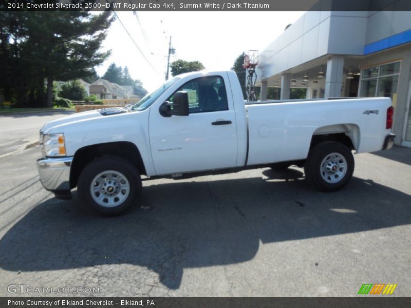 Summit White / Dark Titanium 2014 Chevrolet Silverado 2500HD WT Regular Cab 4x4