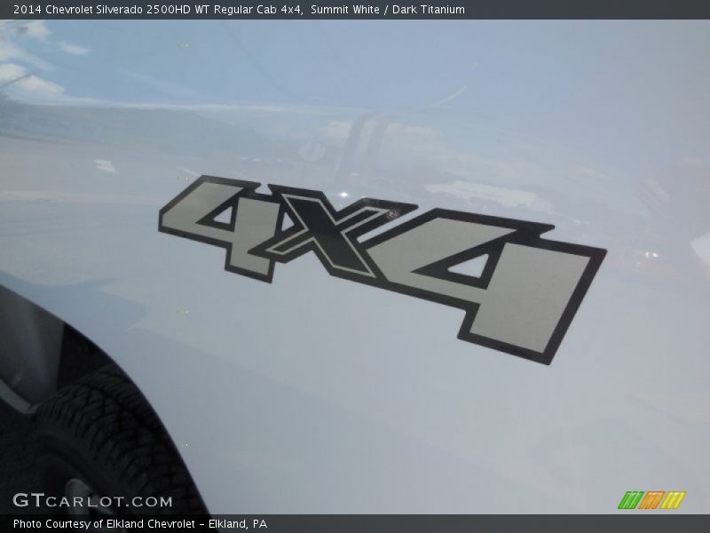 Summit White / Dark Titanium 2014 Chevrolet Silverado 2500HD WT Regular Cab 4x4