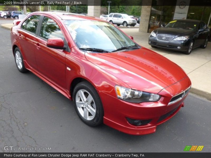 Front 3/4 View of 2009 Lancer ES