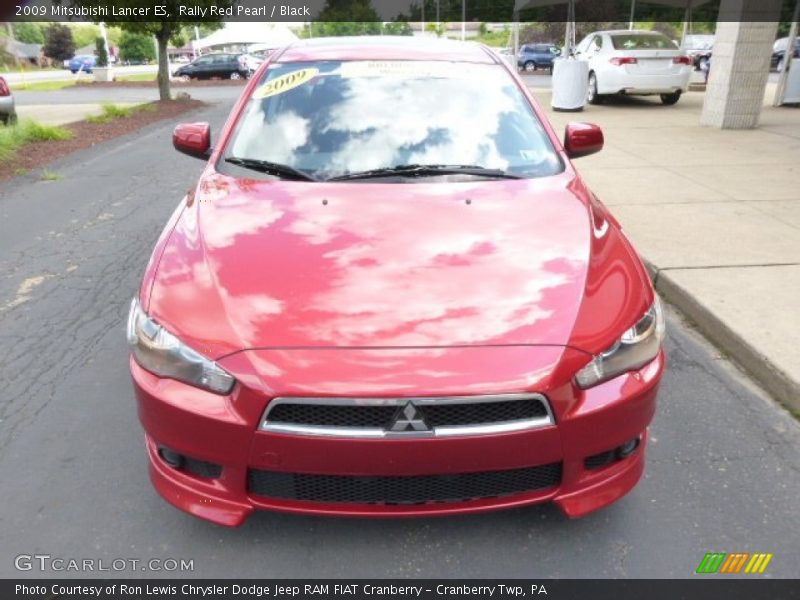Rally Red Pearl / Black 2009 Mitsubishi Lancer ES