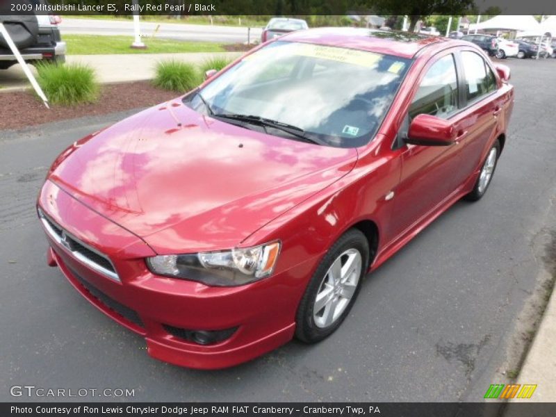 Rally Red Pearl / Black 2009 Mitsubishi Lancer ES