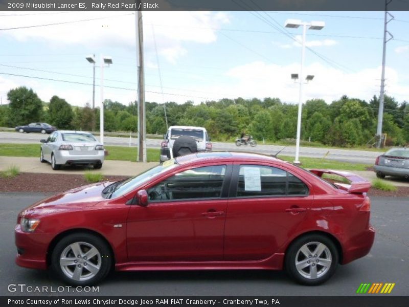 Rally Red Pearl / Black 2009 Mitsubishi Lancer ES
