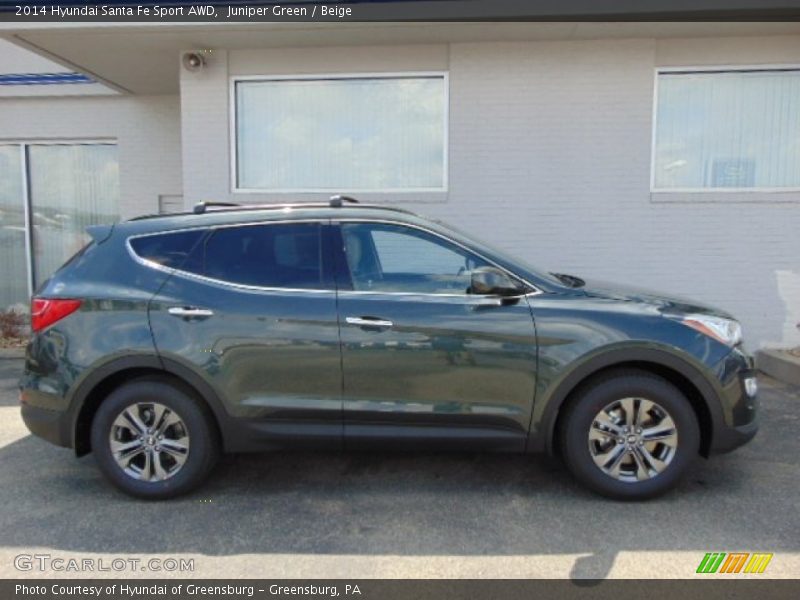 Juniper Green / Beige 2014 Hyundai Santa Fe Sport AWD