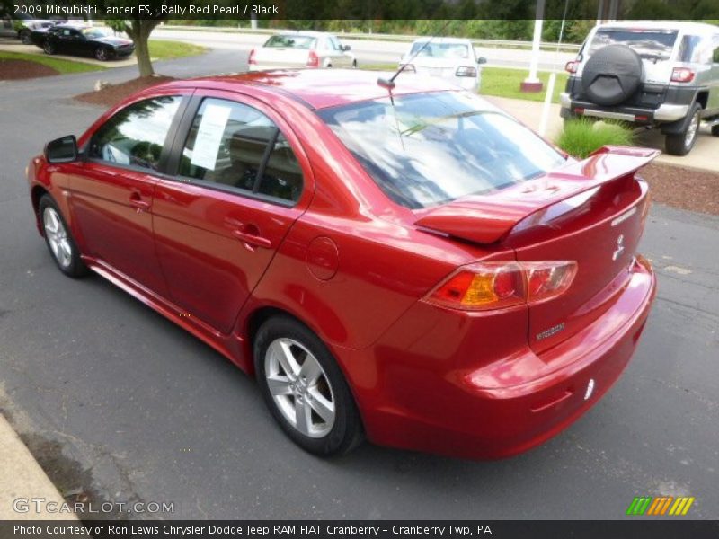 Rally Red Pearl / Black 2009 Mitsubishi Lancer ES