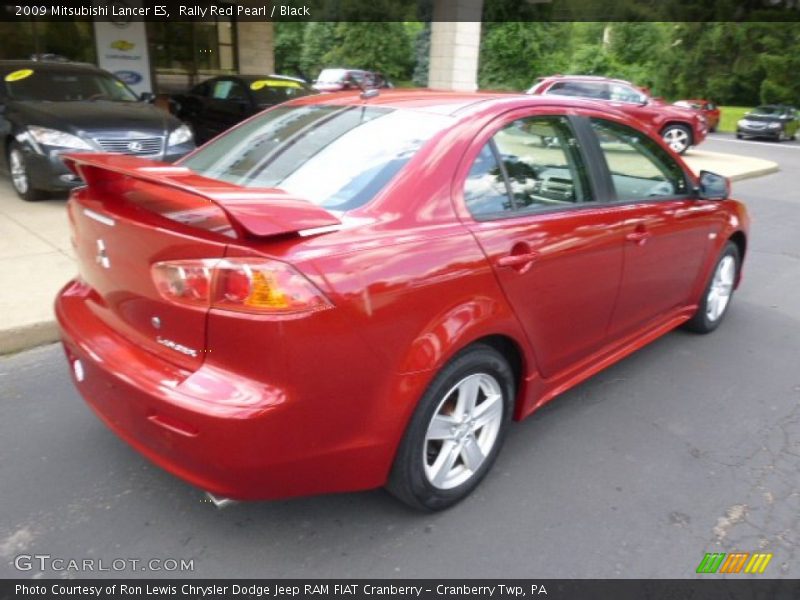 Rally Red Pearl / Black 2009 Mitsubishi Lancer ES