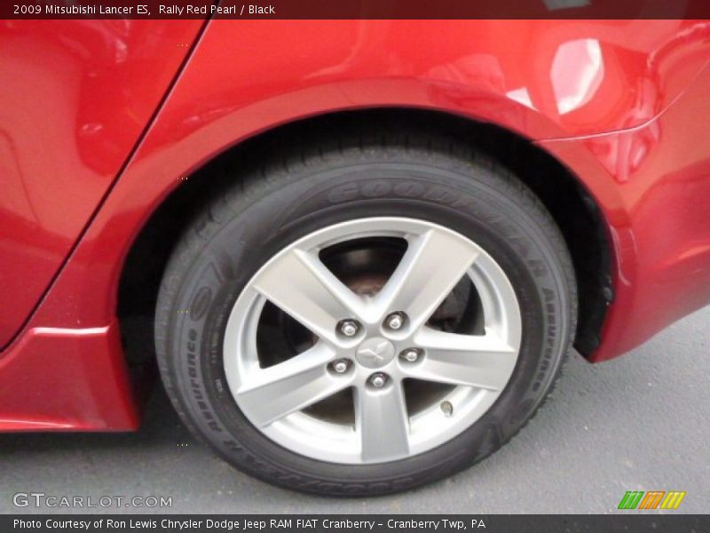 Rally Red Pearl / Black 2009 Mitsubishi Lancer ES