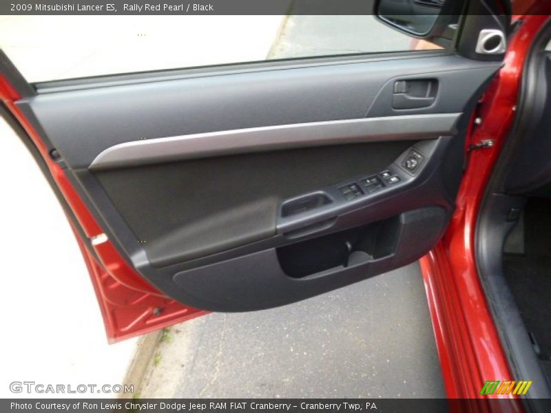 Rally Red Pearl / Black 2009 Mitsubishi Lancer ES
