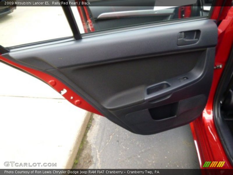 Rally Red Pearl / Black 2009 Mitsubishi Lancer ES