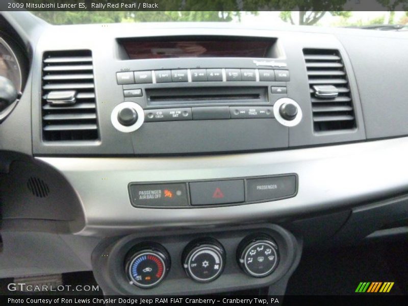 Rally Red Pearl / Black 2009 Mitsubishi Lancer ES
