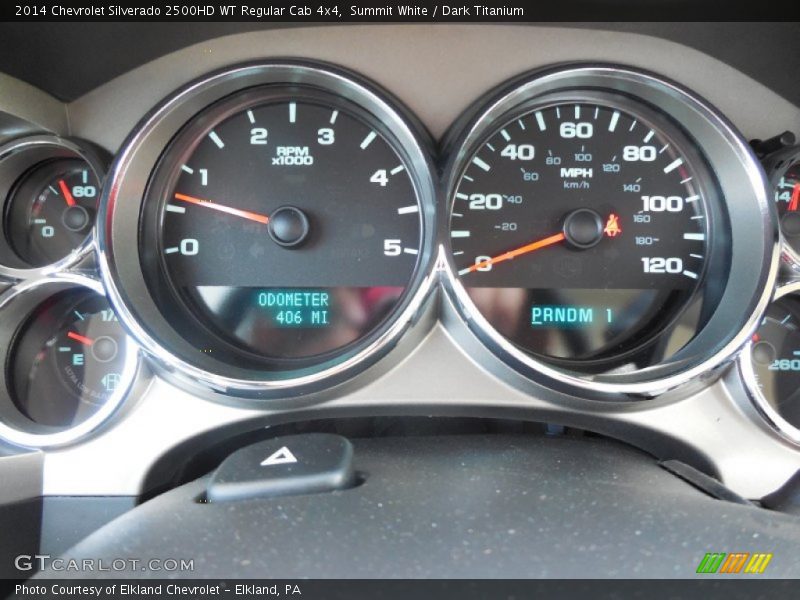 Summit White / Dark Titanium 2014 Chevrolet Silverado 2500HD WT Regular Cab 4x4