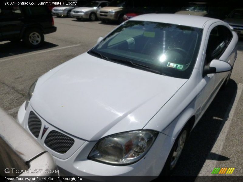 Summit White / Ebony 2007 Pontiac G5