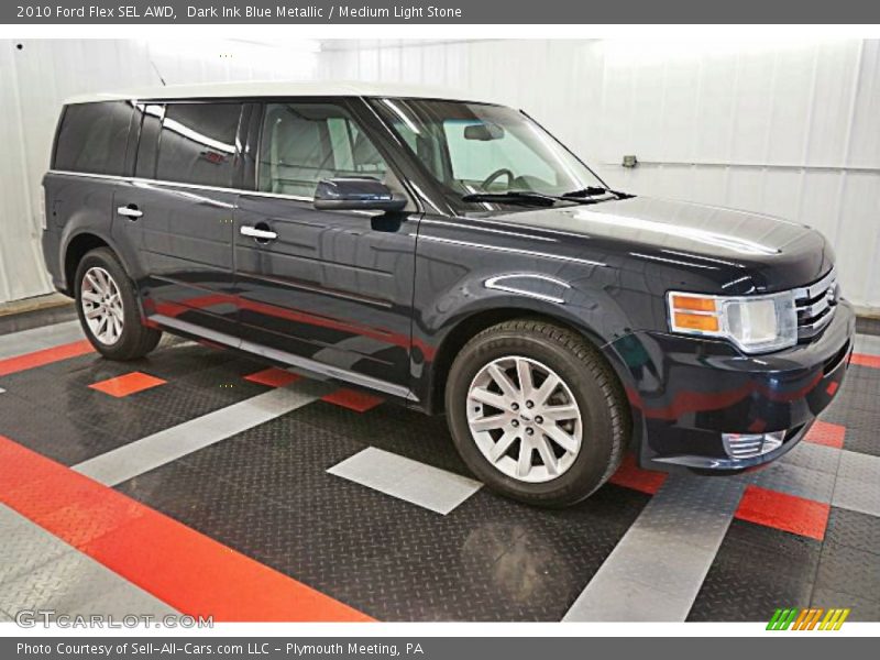 Dark Ink Blue Metallic / Medium Light Stone 2010 Ford Flex SEL AWD