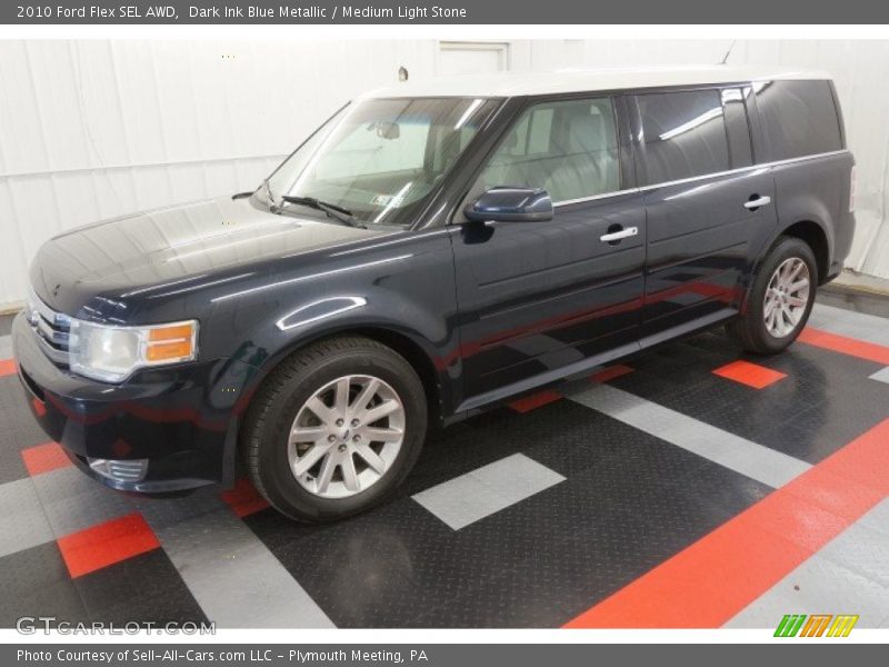 Dark Ink Blue Metallic / Medium Light Stone 2010 Ford Flex SEL AWD