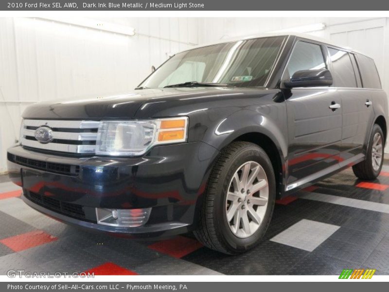 Dark Ink Blue Metallic / Medium Light Stone 2010 Ford Flex SEL AWD