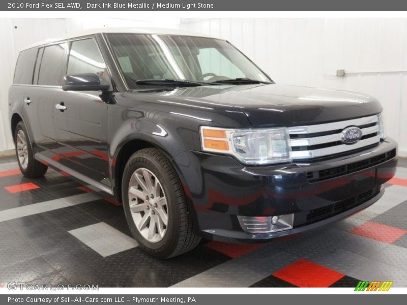 Dark Ink Blue Metallic / Medium Light Stone 2010 Ford Flex SEL AWD