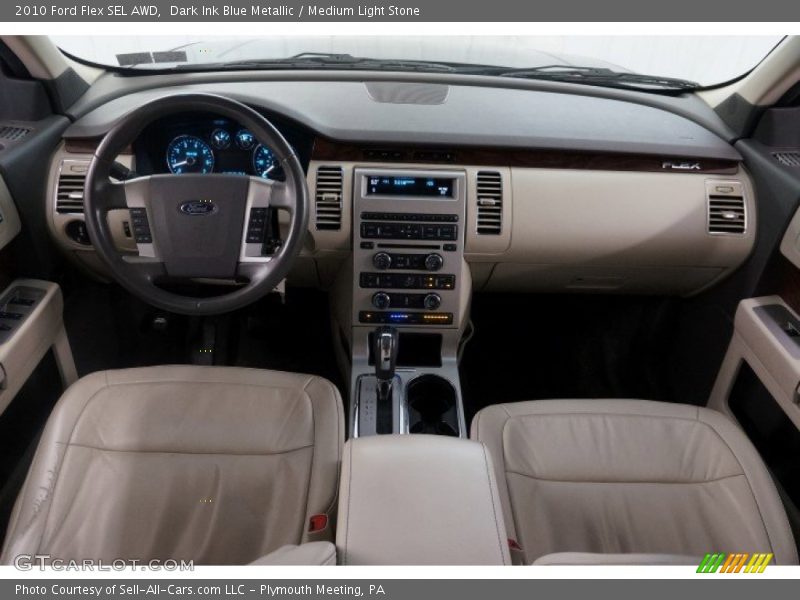 Dark Ink Blue Metallic / Medium Light Stone 2010 Ford Flex SEL AWD