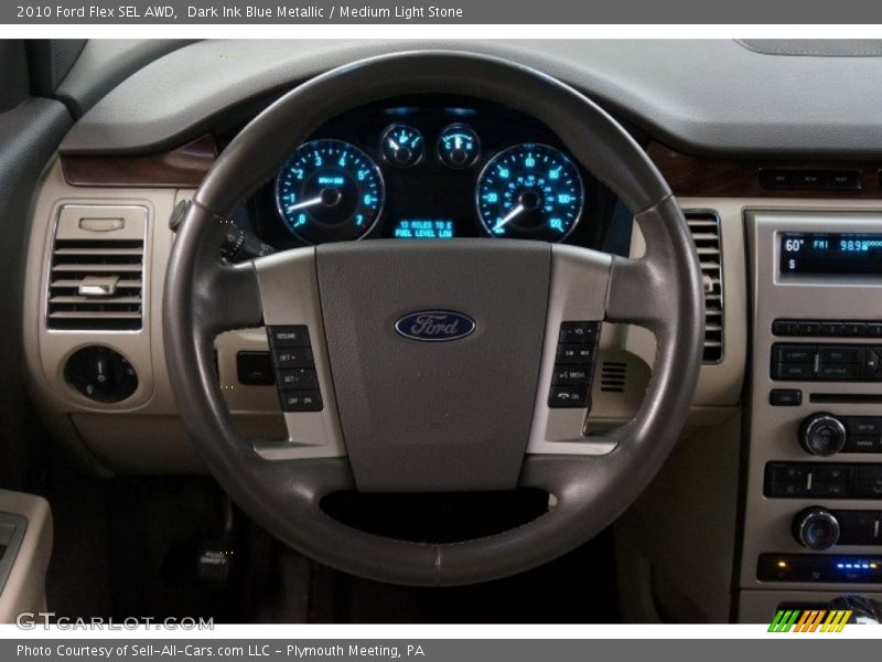 Dark Ink Blue Metallic / Medium Light Stone 2010 Ford Flex SEL AWD