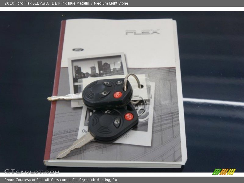 Dark Ink Blue Metallic / Medium Light Stone 2010 Ford Flex SEL AWD