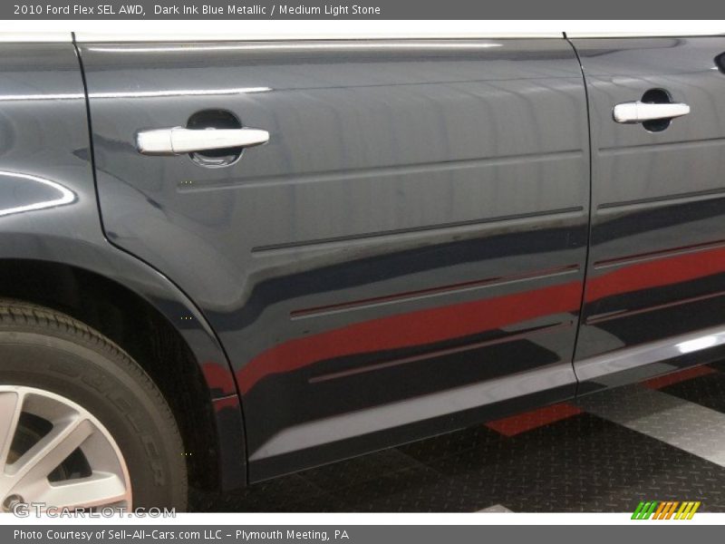 Dark Ink Blue Metallic / Medium Light Stone 2010 Ford Flex SEL AWD