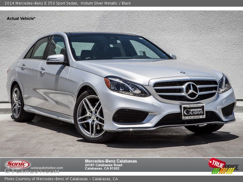 Iridium Silver Metallic / Black 2014 Mercedes-Benz E 350 Sport Sedan