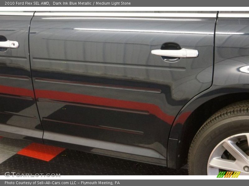 Dark Ink Blue Metallic / Medium Light Stone 2010 Ford Flex SEL AWD